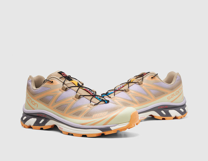 Salomon XT-6 SKYLINE trail shoe with sublimated mesh upper depicting landscapes and gentle gradients


