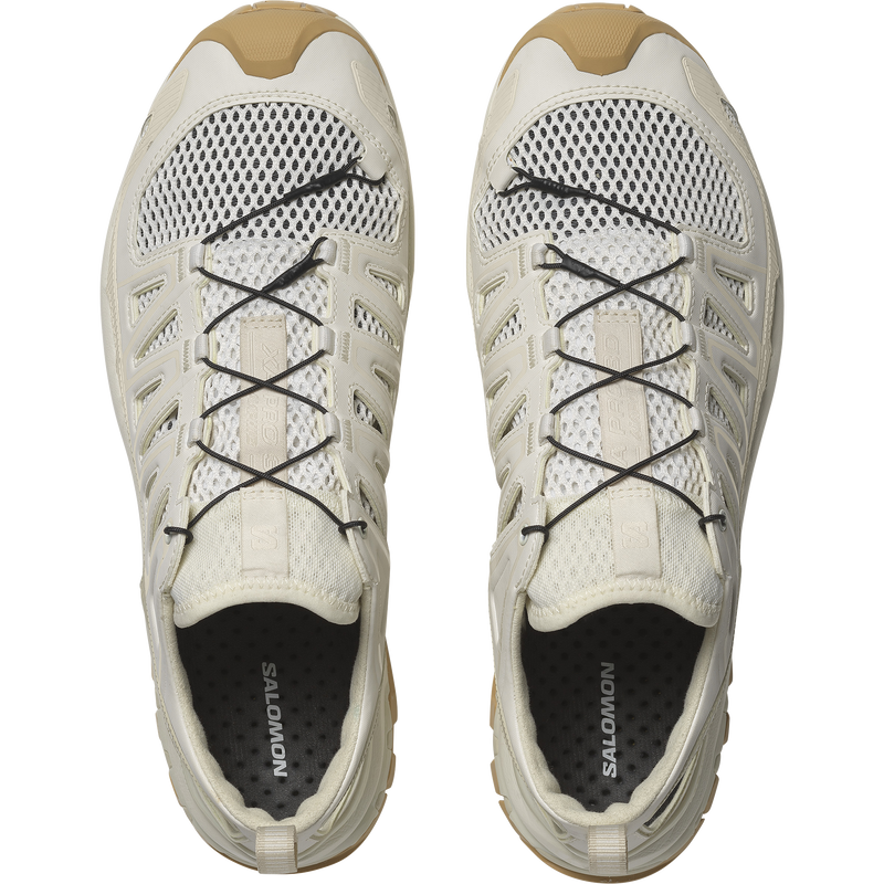 Salomon XA Pro 3D trail running shoe with a breathable mesh upper, synthetic overlays, and a rugged Contagrip® outsole for enhanced traction on uneven surfaces.