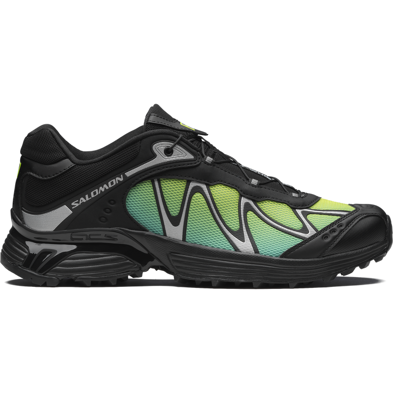 Salomon XT-Whisper sneaker with a textured, layered design, wavy Sensifit™ technology, Quicklace system, and a premium material upper for enhanced fit and style.