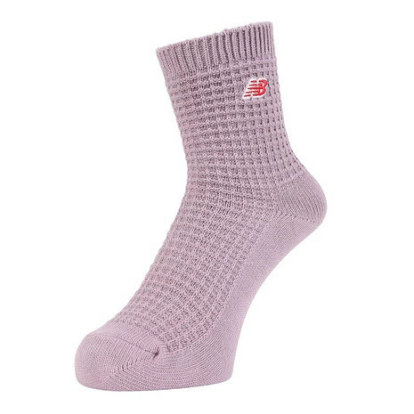 NEW BALANCE WAFFLE KNIT ANKLE SOCKS 2 PACK