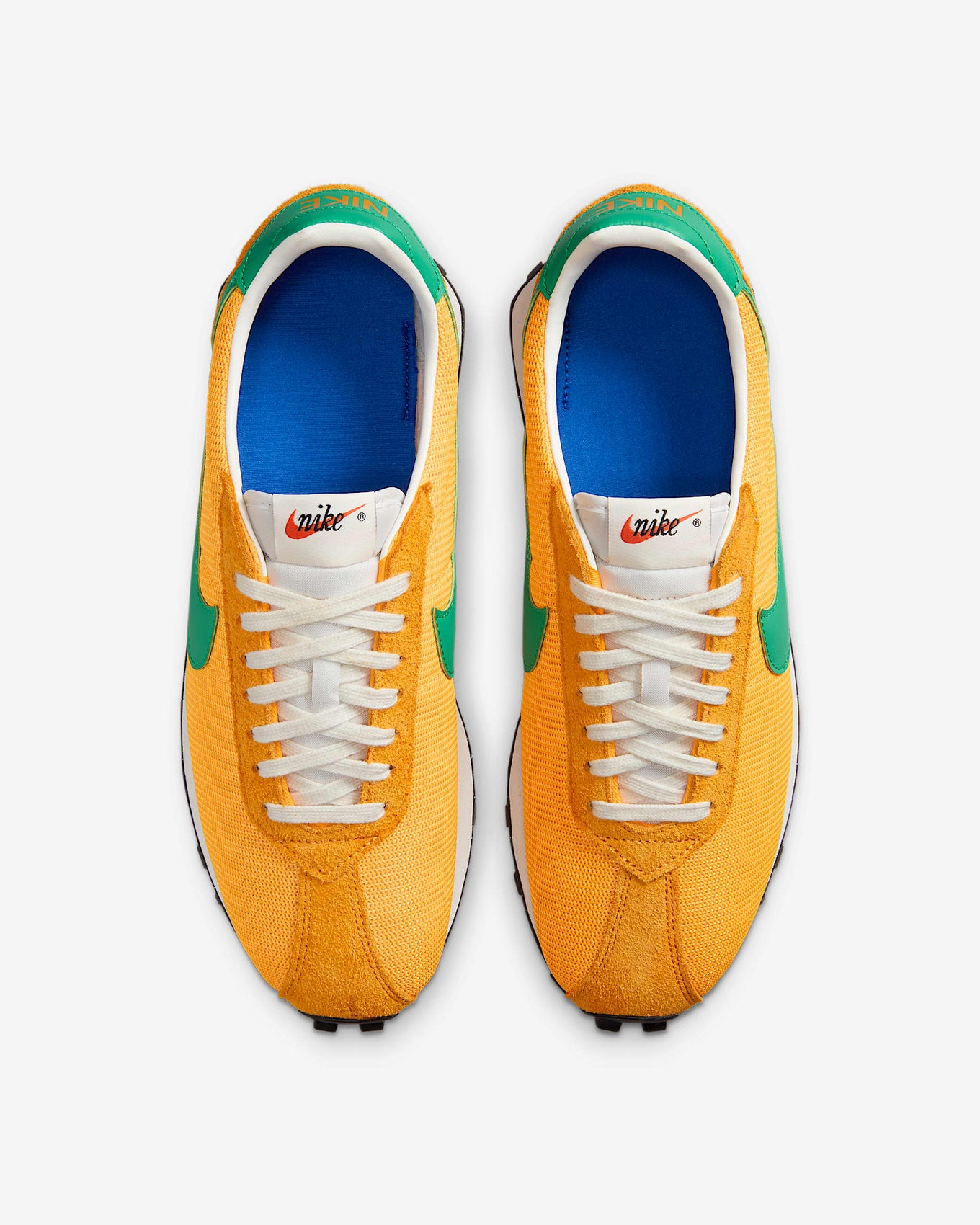 Nike LD-1000 sneaker with flared heel design, classic 1977 running silhouette reimagined for modern streetwear