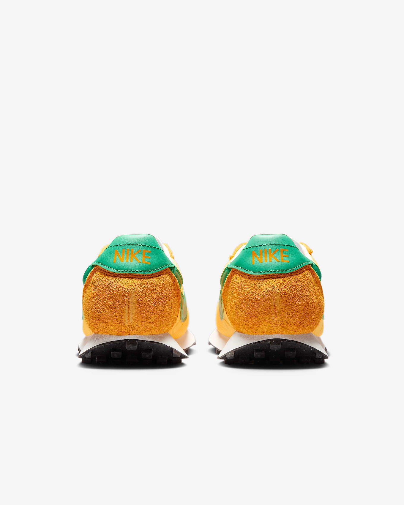 Nike LD-1000 sneaker with flared heel design, classic 1977 running silhouette reimagined for modern streetwear