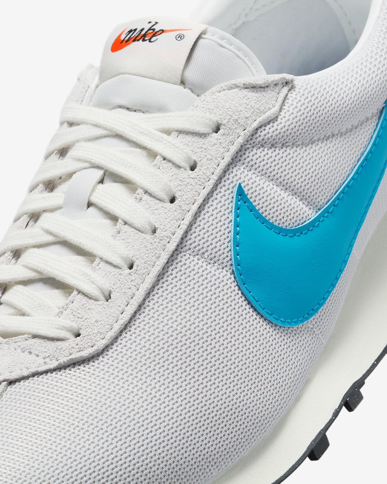 Nike LD-1000 sneaker with flared heel design, classic 1977 running silhouette reimagined for modern streetwear