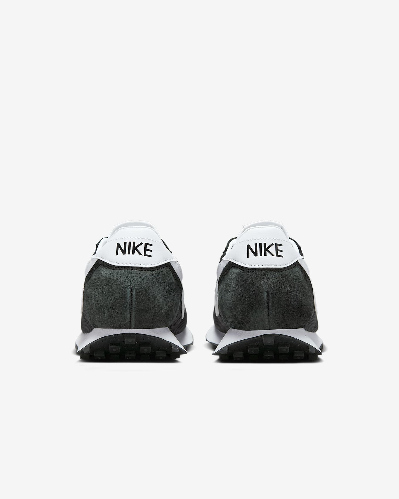 Nike LD-1000 sneaker with flared heel design, classic 1977 running silhouette reimagined for modern streetwear