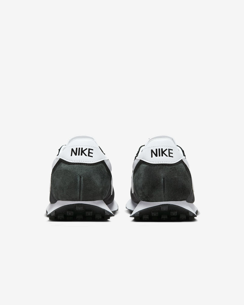 Nike LD-1000 sneaker with flared heel design, classic 1977 running silhouette reimagined for modern streetwear