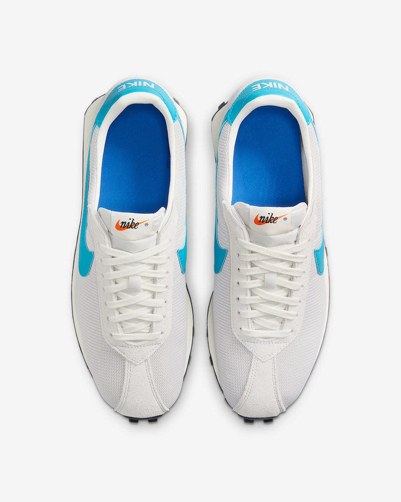 Nike LD-1000 sneaker with flared heel design, classic 1977 running silhouette reimagined for modern streetwear