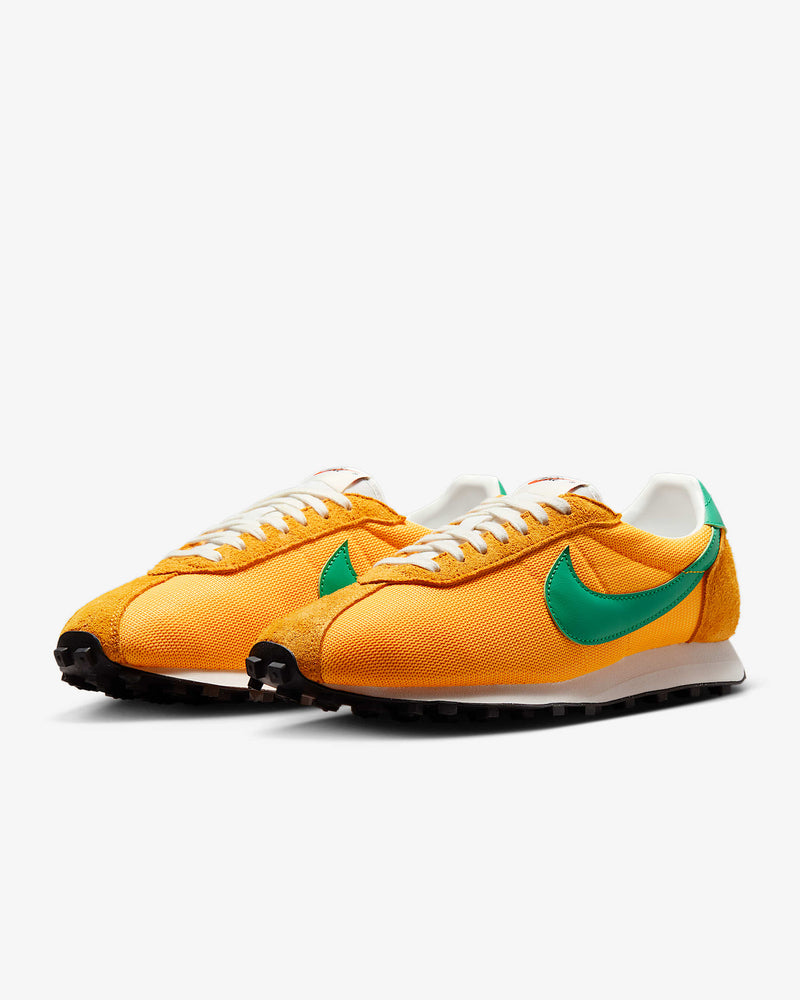 Nike LD-1000 sneaker with flared heel design, classic 1977 running silhouette reimagined for modern streetwear