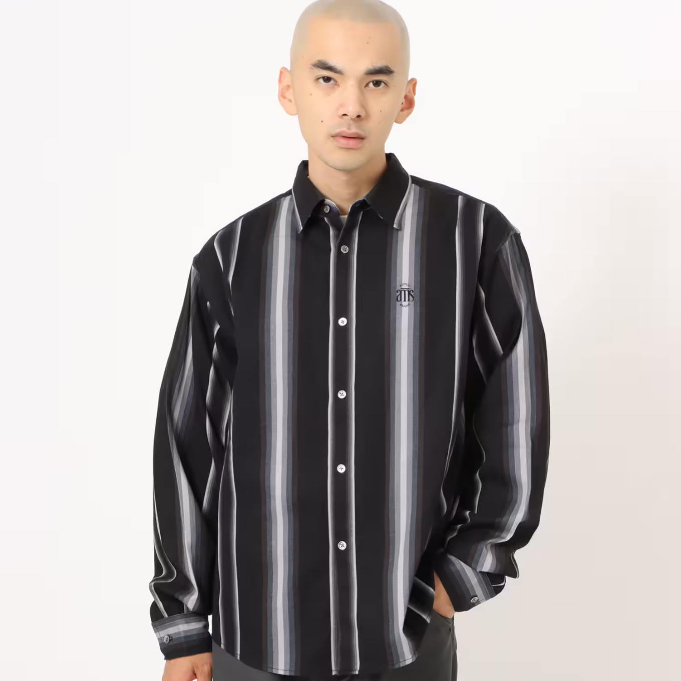 ATMOS FLANNEL STRIPE L/S SHIRT