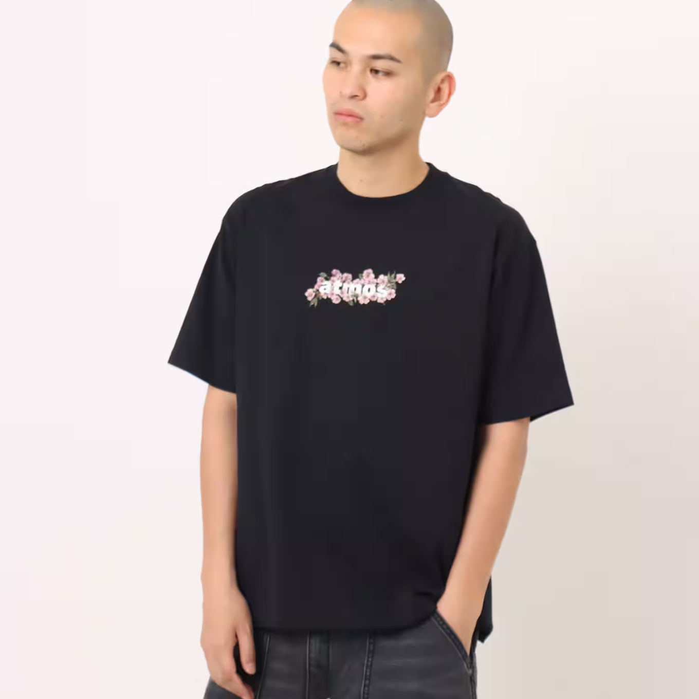 ATMOS SAKURA MOTIF T-SHIRT