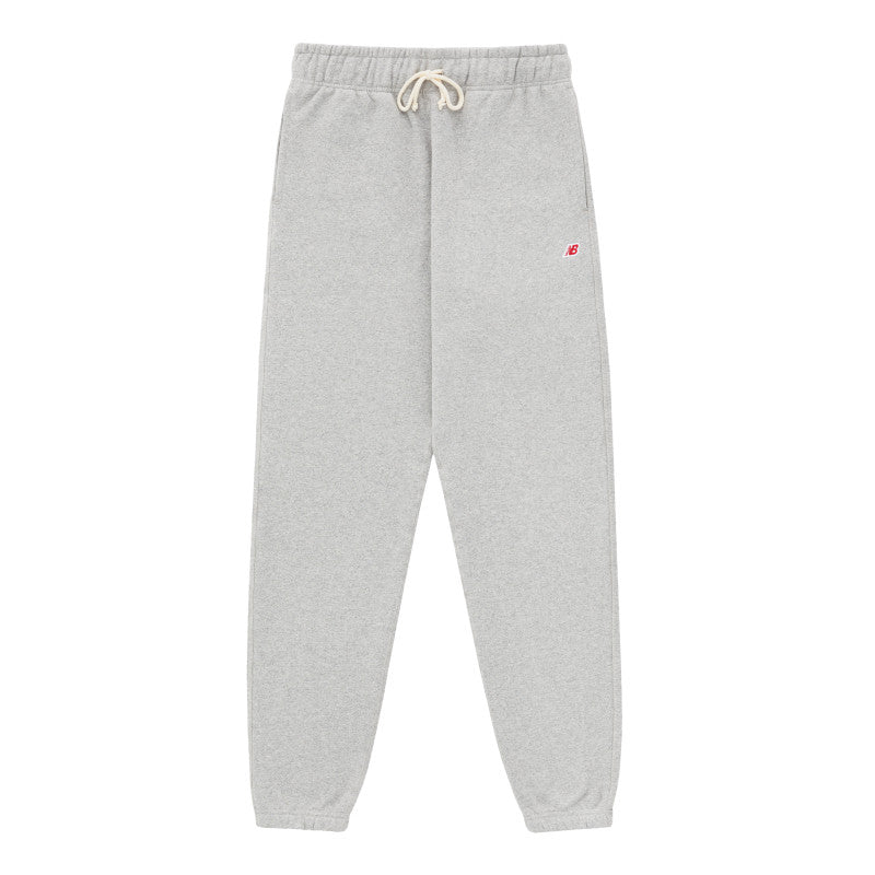 MADE in USA Core Sweatpant crafted from heavyweight French terry with a drawstring waistband and embroidered logo patch.