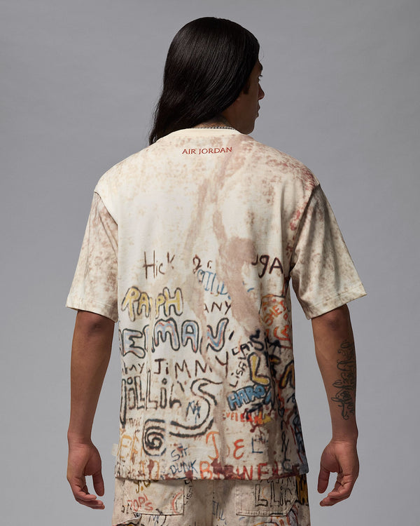 Jordan heavyweight cotton T-shirt with structured fit and heritage-inspired design