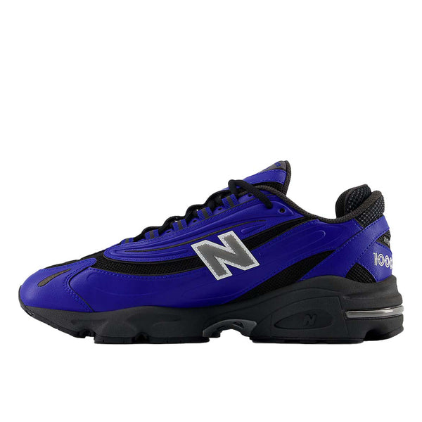 New Balance 1000 sneaker with mesh and leather upper, ABZORB cushioning, and retro chunky sole in Y2K-inspired design