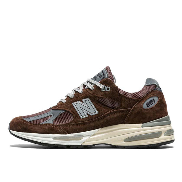 New Balance 991 sneakers, the ultimate dad shoe from the early 2000s, showcasing a blend of comfort, style, and nostalgia.