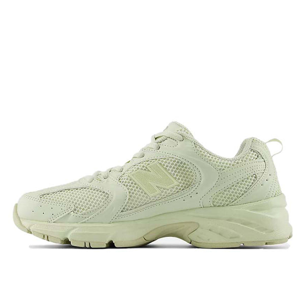 New Balance 530 sneakers with mesh and synthetic upper, ABZORB midsole, and retro-inspired running shoe silhouette.