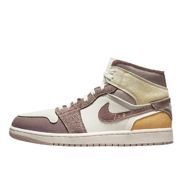 AJ1 Mids - Inside out craftsmanship with layered construction and artisan finish.