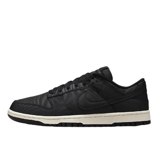 Nike Dunk Low Retro PRM shoe in BLACK/BLACK-SAIL