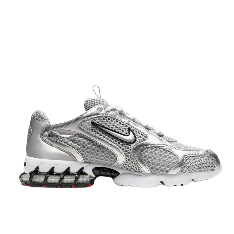 Nike Air Zoom Spiridon Cage 2 sneaker, first released in 2003, showcasing its original design lines and caged Zoom Air unit, combining early 2000s style with a responsive ride.