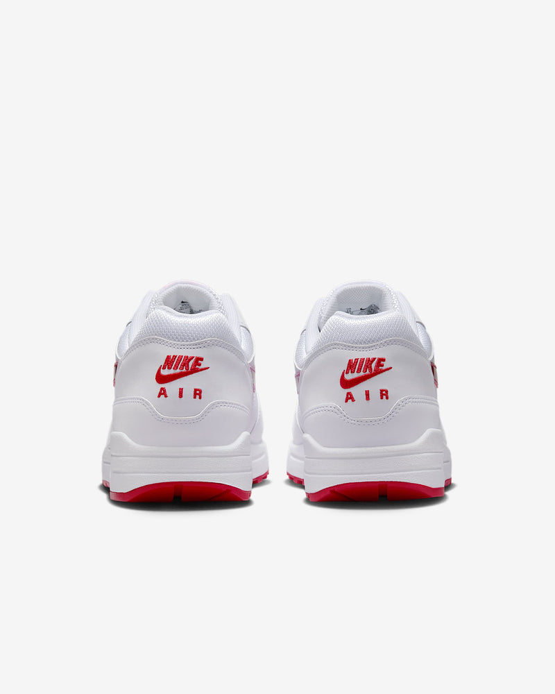 Nike Air Max 1 Premium with mixed materials, glossy Swoosh, and “It’s not me, it’s you” laces
