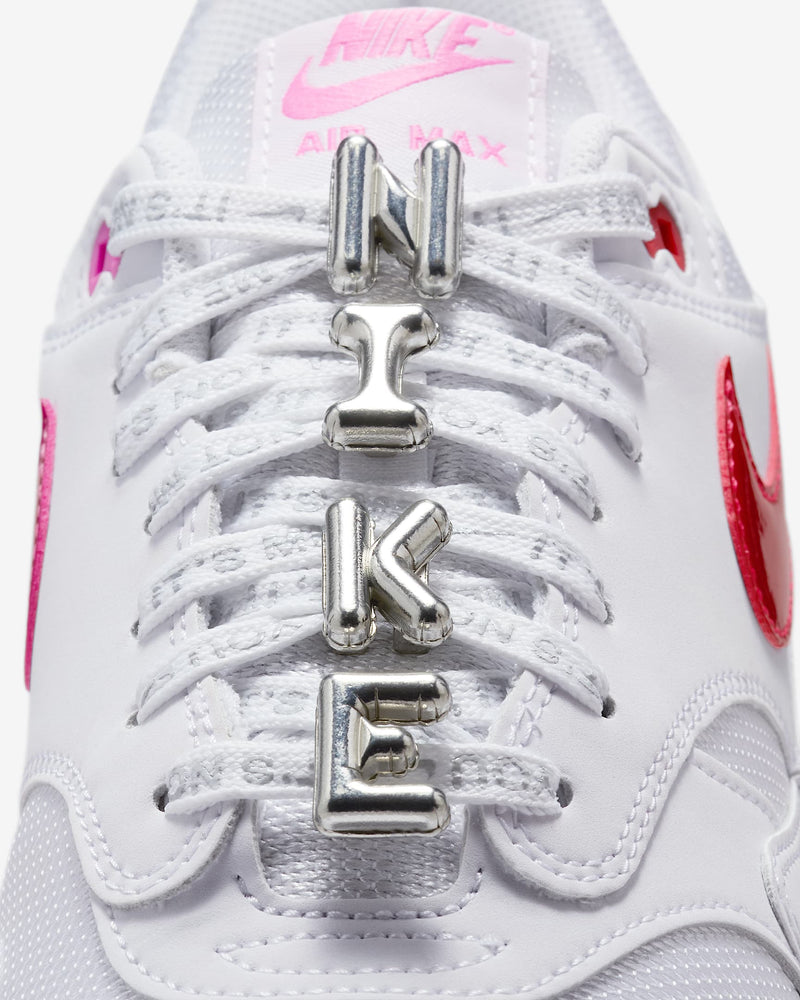 Nike Air Max 1 Premium with mixed materials, glossy Swoosh, and “It’s not me, it’s you” laces