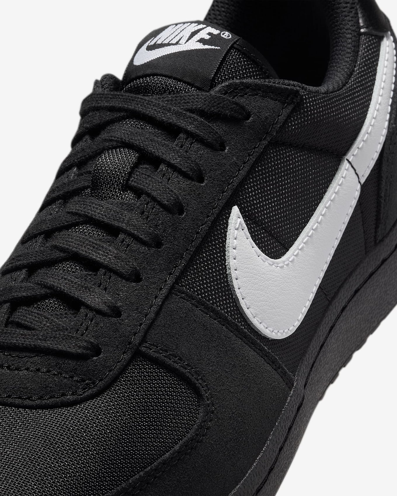 Nike Field General sneaker featuring soft suede, woven textile upper, and vintage-style Waffle sole