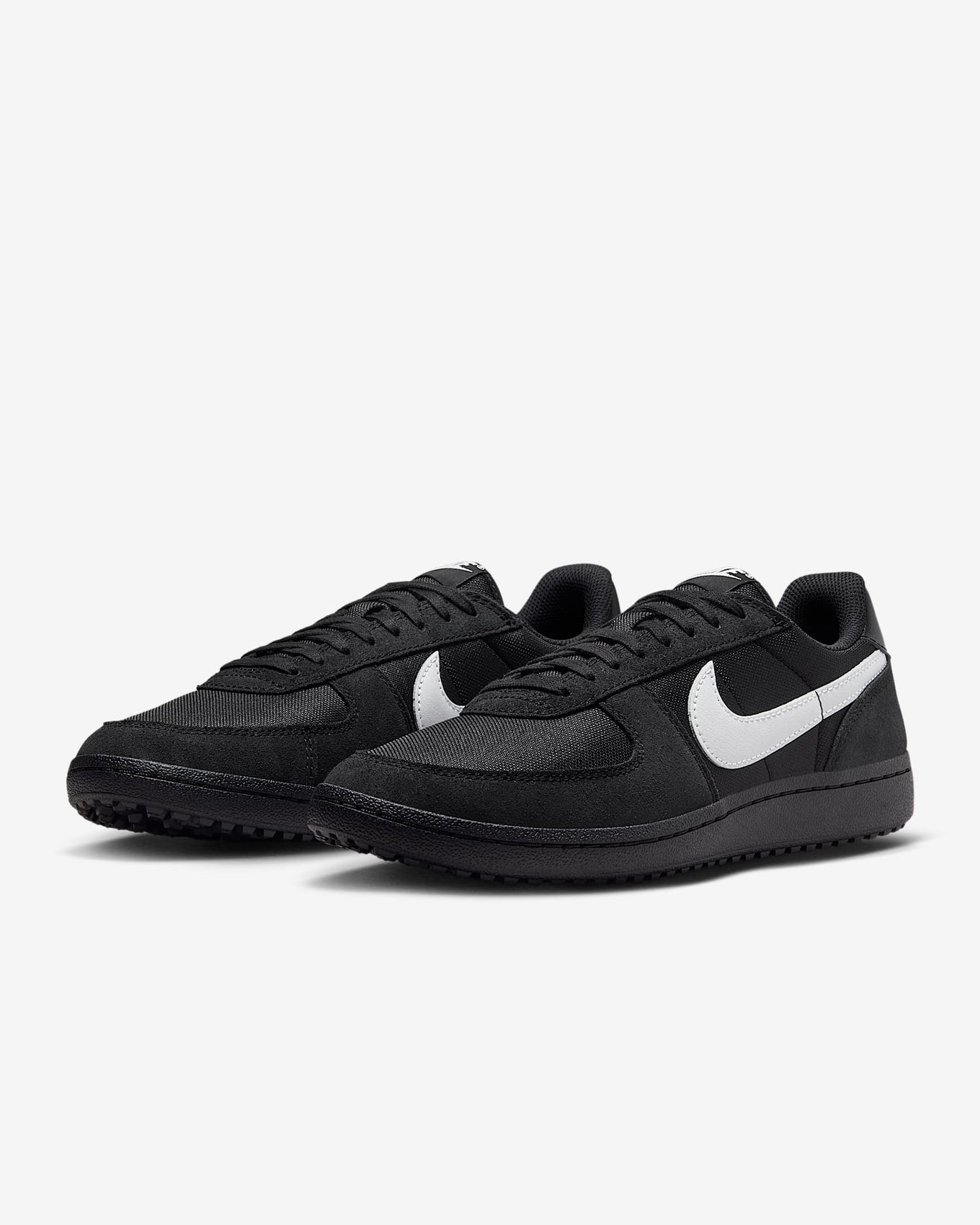 Nike Field General sneaker featuring soft suede, woven textile upper, and vintage-style Waffle sole