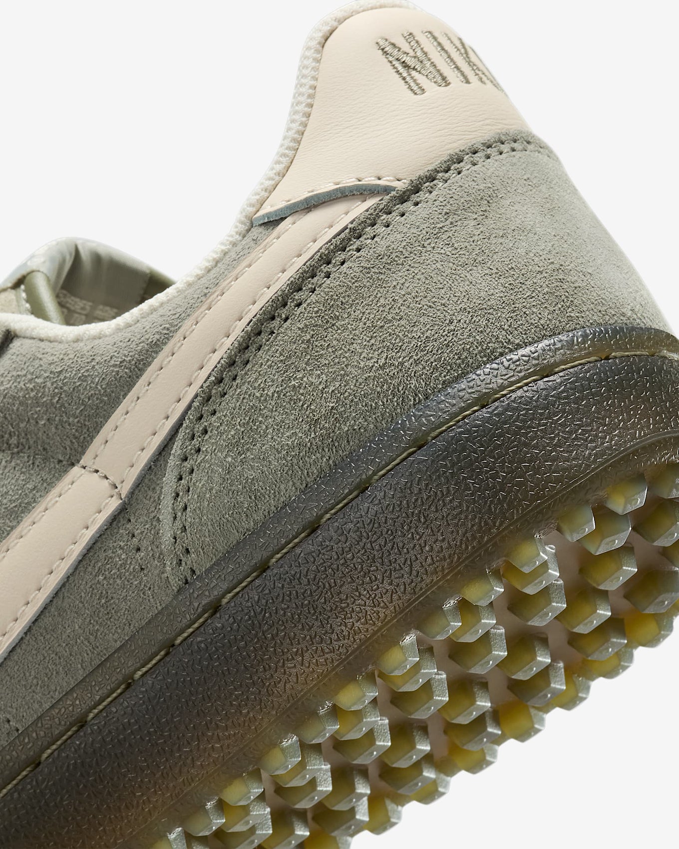 Nike Field General sneaker with textured suede upper, Waffle sole, and metal Swoosh charm for a vintage-meets-modern look