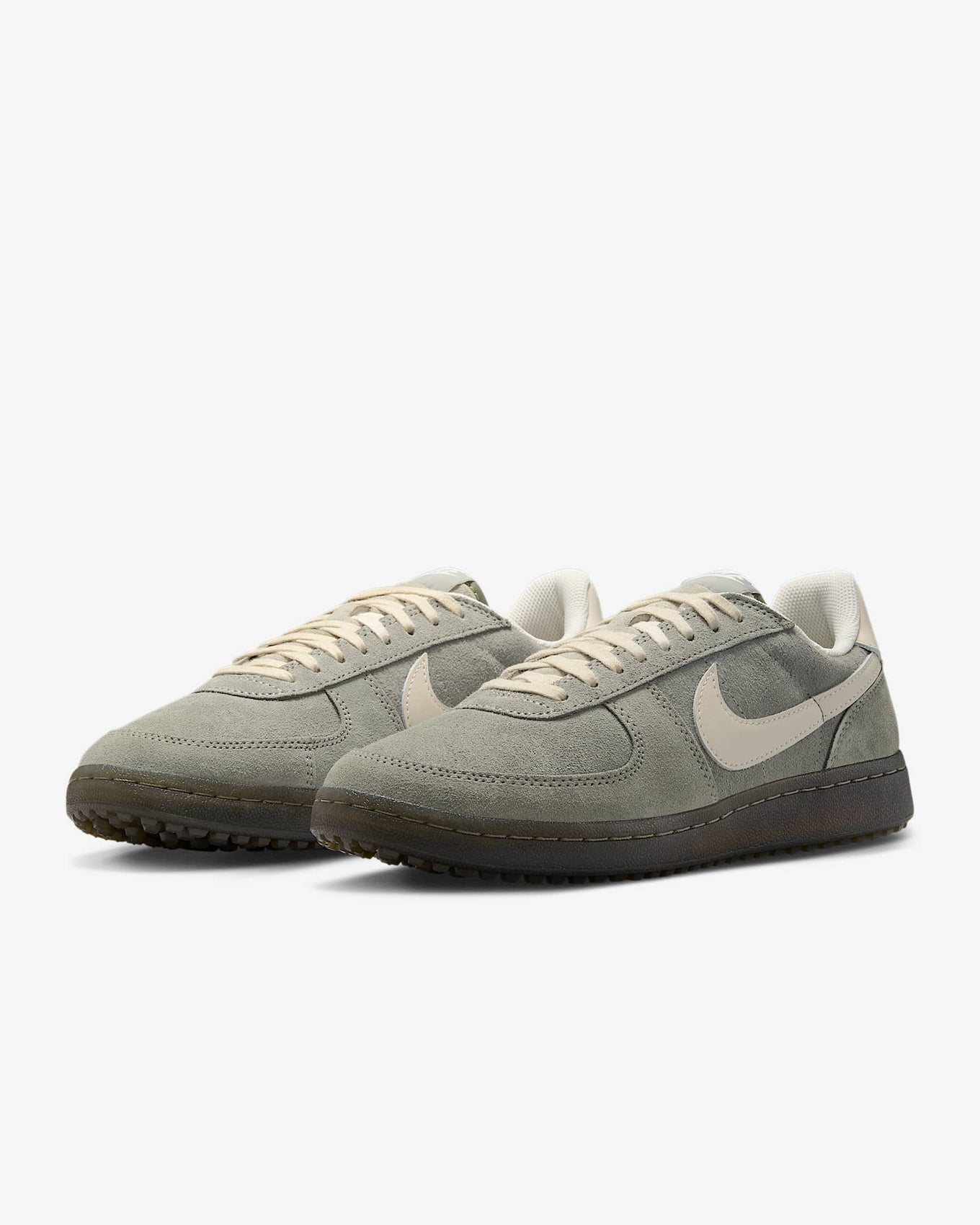 Nike Field General sneaker with textured suede upper, Waffle sole, and metal Swoosh charm for a vintage-meets-modern look