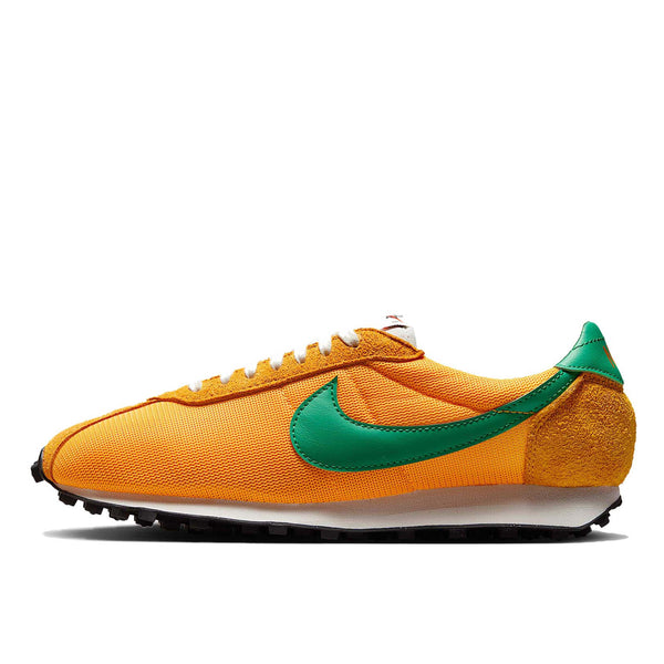 Nike LD-1000 sneaker with flared heel design, classic 1977 running silhouette reimagined for modern streetwear
