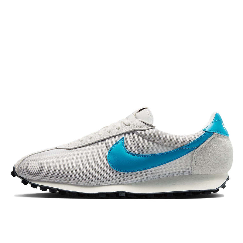 Nike LD-1000 sneaker with flared heel design, classic 1977 running silhouette reimagined for modern streetwear