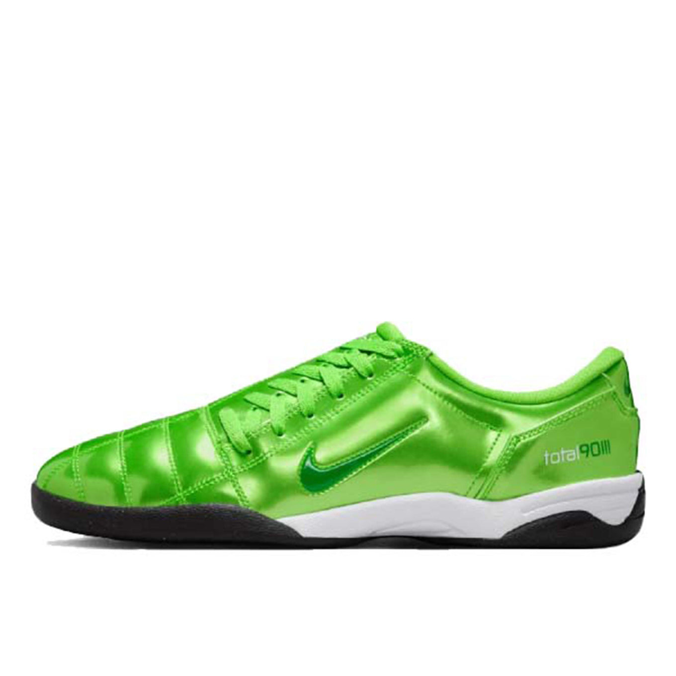 Nike Total 90 sneaker with futuristic design inspired by soccer cleats, featuring sleek lines and street-ready detailing