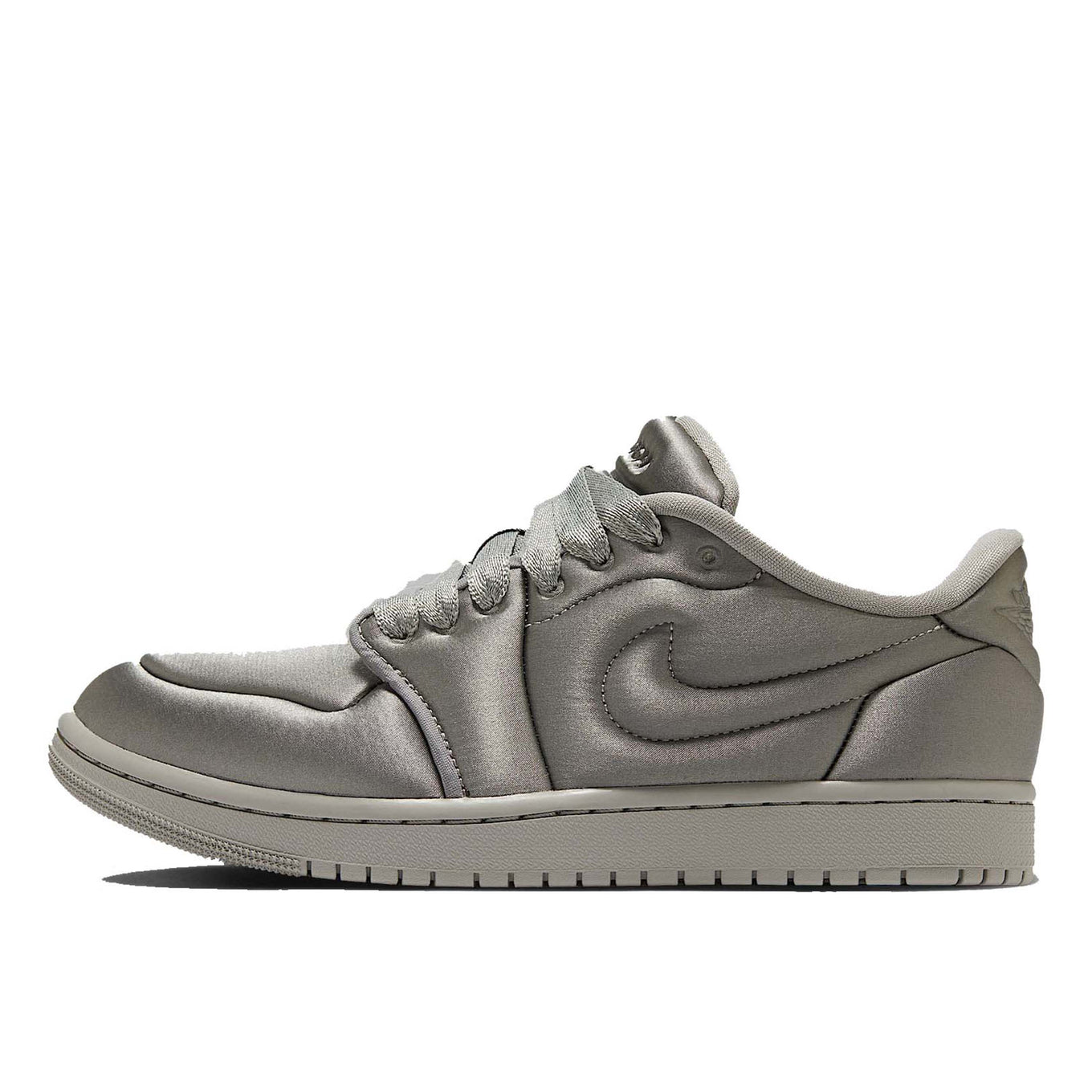 Air Jordan 1 ‘Method of Make’ sneaker with a monochromatic satin design, color-matched details, and a luxurious finish.