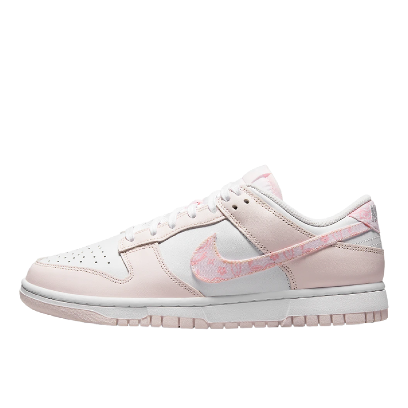 Nike Women's Dunk Low shoe in WHITE/PEARL PINK-MED SOFT PINK