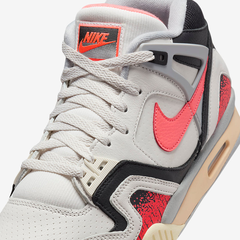 Nike Air Tech Challenge 2 “Hot Lava” sneaker featuring a sail midsole, set to return for its 24th anniversary in Fall 2024.



