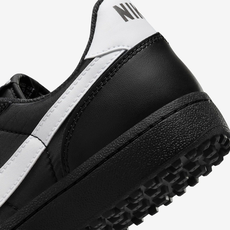 The Field General '82 sneakers in classic black and white colorway, featuring smooth leather, synthetic leather, and tough textiles.