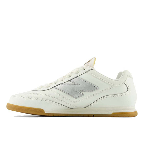 New Balance RC42 minimalist sneaker featuring a premium leather upper, foam midsole for cushioning, and rubber outsole for reliable traction. Ideal for an active lifestyle.