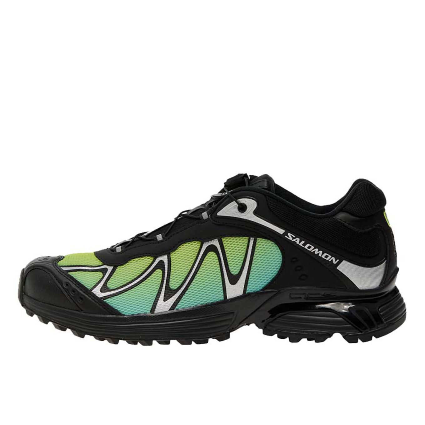 Salomon XT-Whisper sneaker with a textured, layered design, wavy Sensifit™ technology, Quicklace system, and a premium material upper for enhanced fit and style.