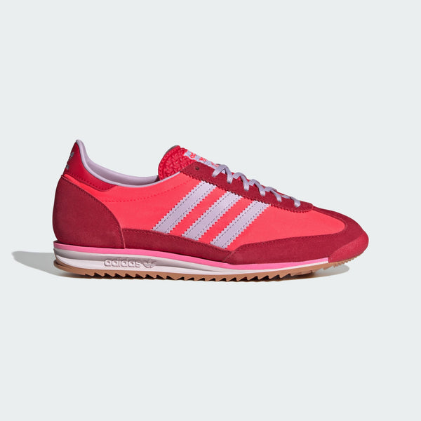 Adidas SL 72 OG shoes with a low-cut nylon upper and suede overlays, showcasing a retro running-inspired design, cushioned EVA midsole, and a rubber outsole for reliable traction.