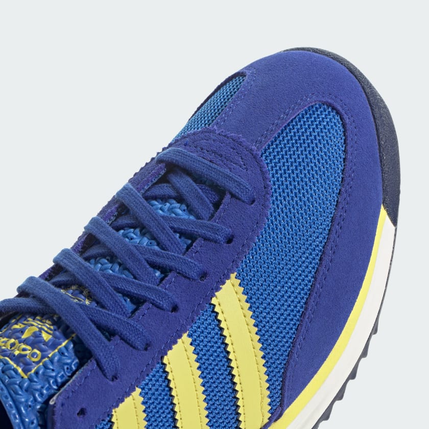 adidas SL 72 RS sneakers with a retro mesh and suede upper, cushioned EVA midsole, and textured outsole for a vintage running-inspired look.