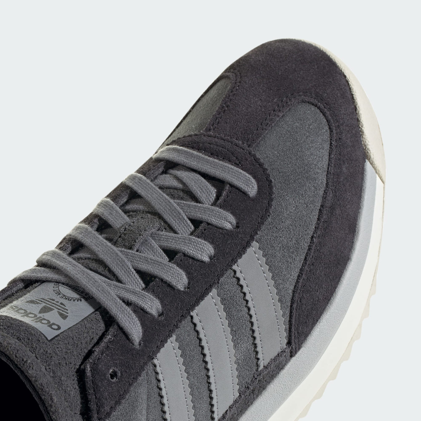 adidas SL 72 trainers with gum and solid rubber outsole, durable mudguard, and TPU heel clip