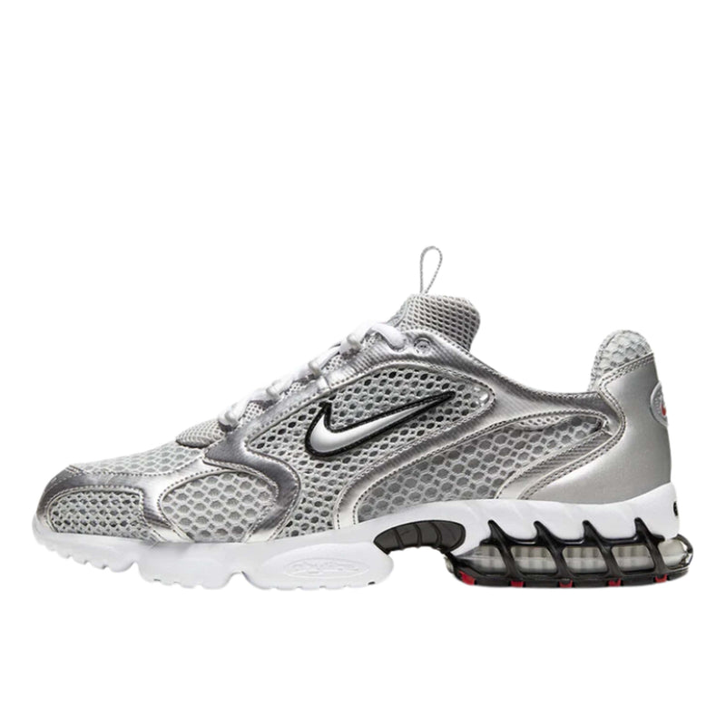 Nike Air Zoom Spiridon Cage 2 sneaker, first released in 2003, showcasing its original design lines and caged Zoom Air unit, combining early 2000s style with a responsive ride.