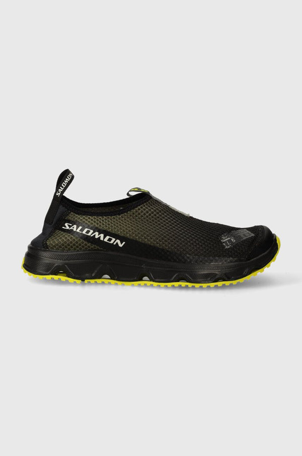 Salomon lightweight breathable mesh shoes with ripstop upper, soft heel counter, Contagrip® outsole, and EVA foam midsole


