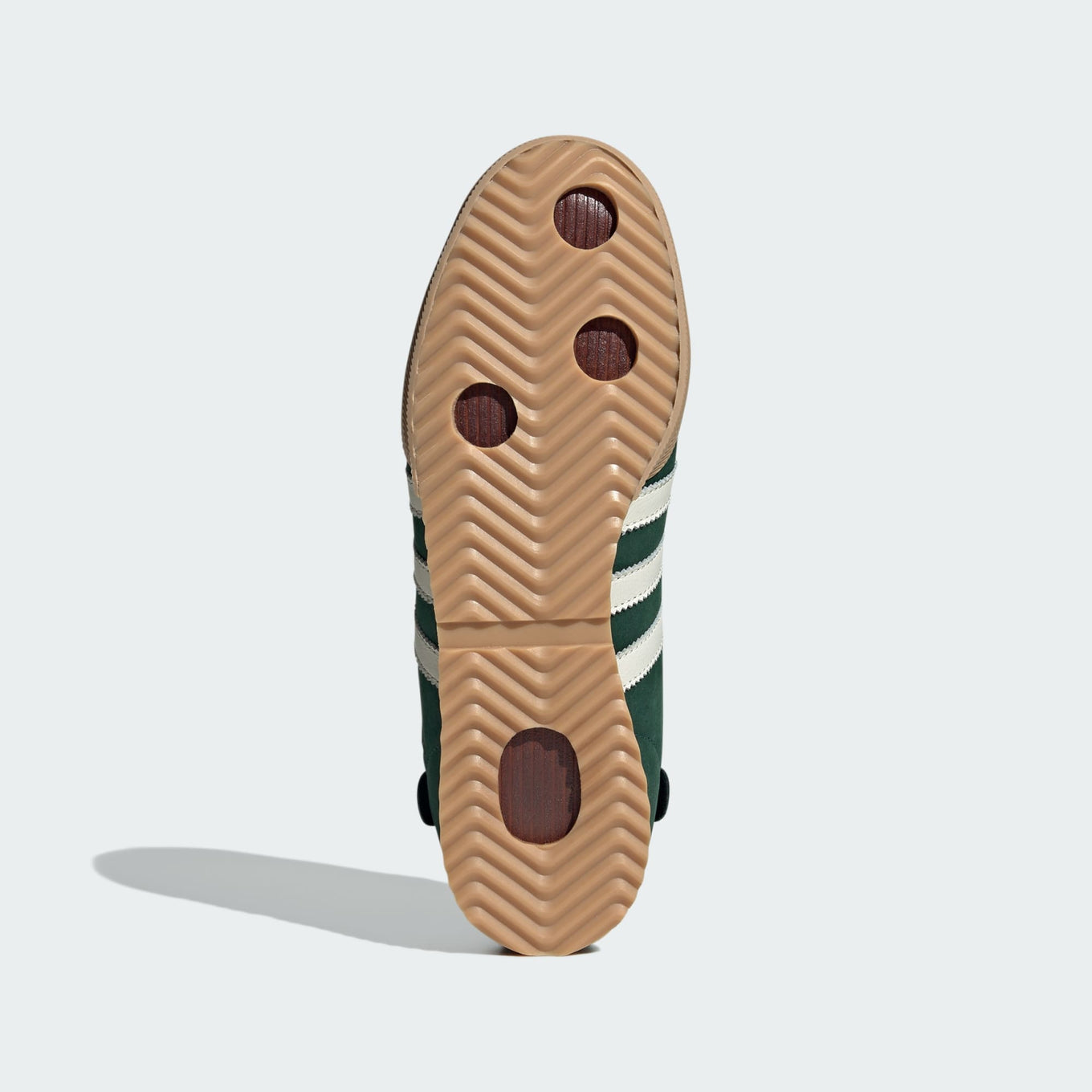 adidas Samba 62 shoes with nubuck upper, stacked leather sole, and serrated 3-Stripes