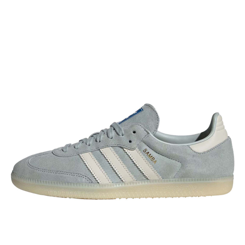 adidas Samba OG sneakers with pigskin suede upper and durable rubber outsole.