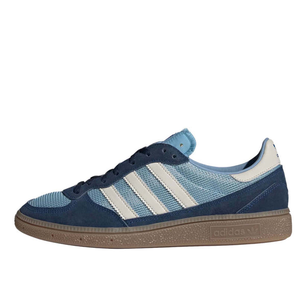 Adidas Handball Pro SPZL Trainers featuring a smooth suede and mesh upper for a comfortable fit, leather lining for added luxury, and a rubber outsole for stability and grip.