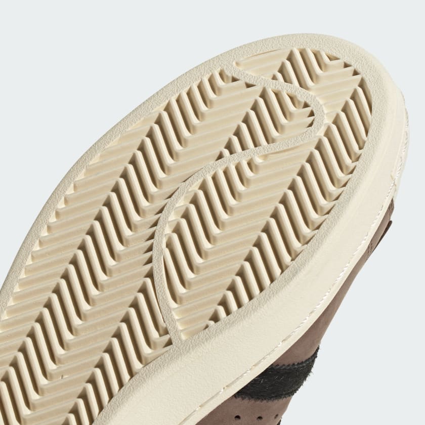 adidas Superstar shoes with premium nubuck upper, pony hair 3-Stripes and heel, and classic shell toe design