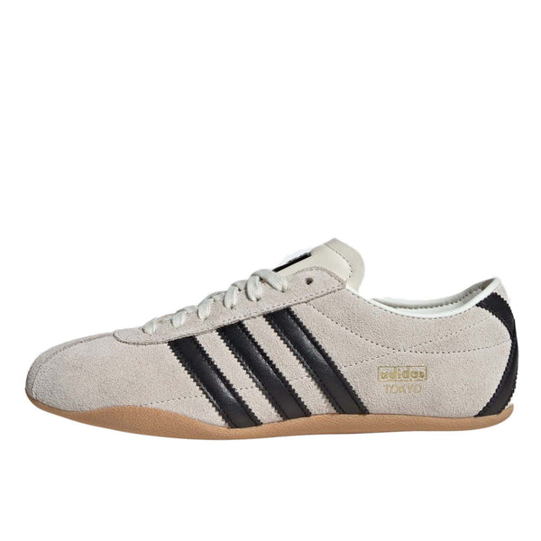 adidas Tokyo shoes with a soft suede upper, slim profile, and rubber outsole, blending retro aesthetics with modern comfort.