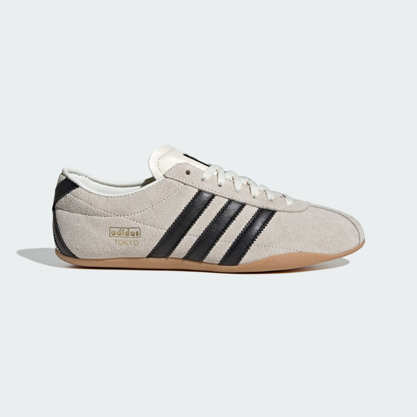 adidas Tokyo shoes with a soft suede upper, slim profile, and rubber outsole, blending retro aesthetics with modern comfort.