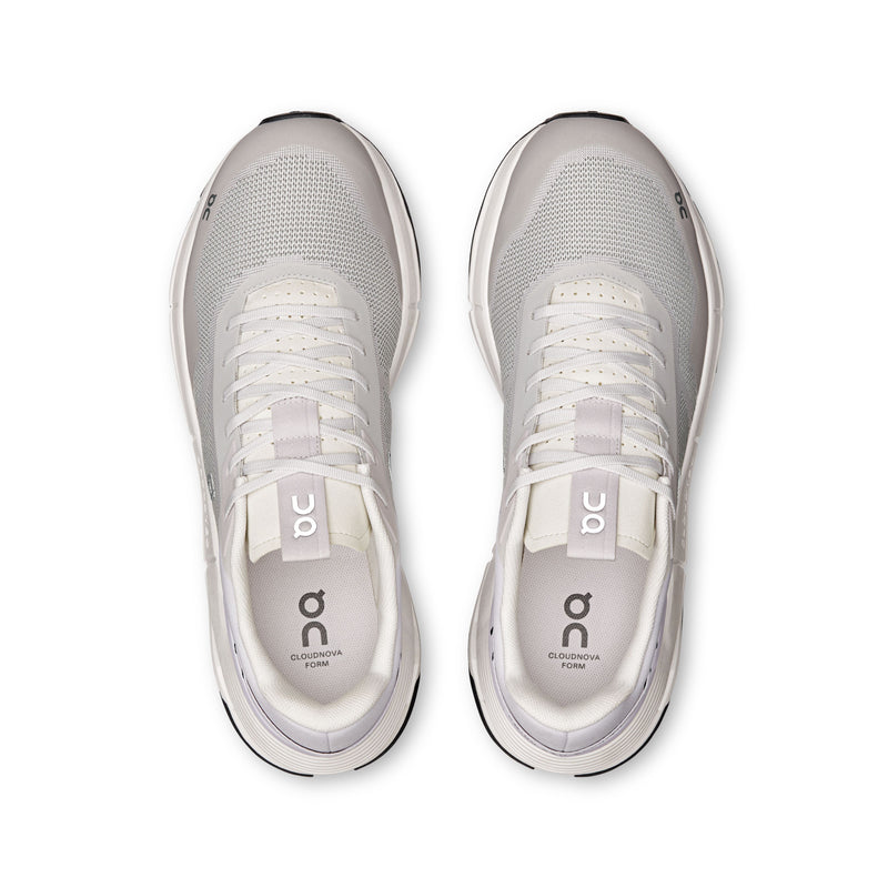 On Cloudnova Form 2 TT sneakers with a semi-transparent upper, Zero-Gravity foam midsole, and Speedboard® technology for comfort and energy return.