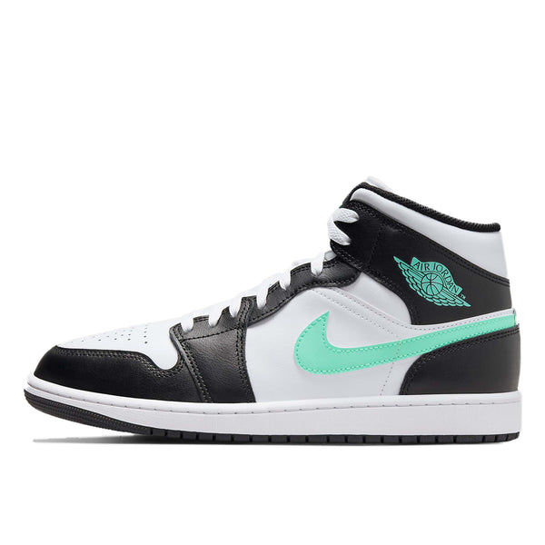 Mid-top sneaker inspired by the original Air Jordan 1, featuring iconic design elements, unique color choices, and crisp leather for a distinct and stylish identity.