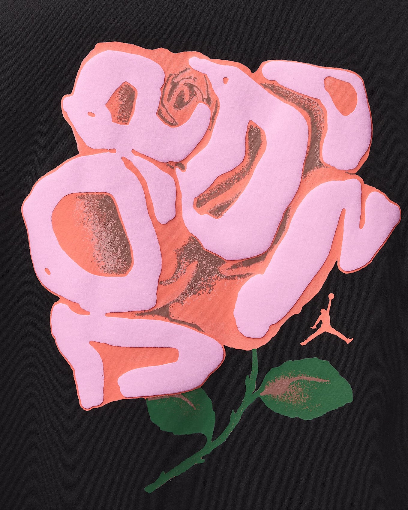 Jordan medium-weight cotton t-shirt featuring floral graphic and relaxed fit